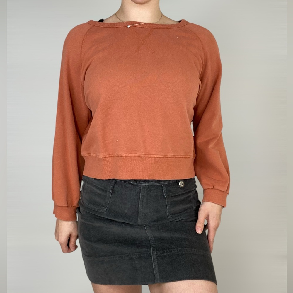 MOLLUSK Crewneck Sweatshirt Pullover Crop Casual‎ Size Small